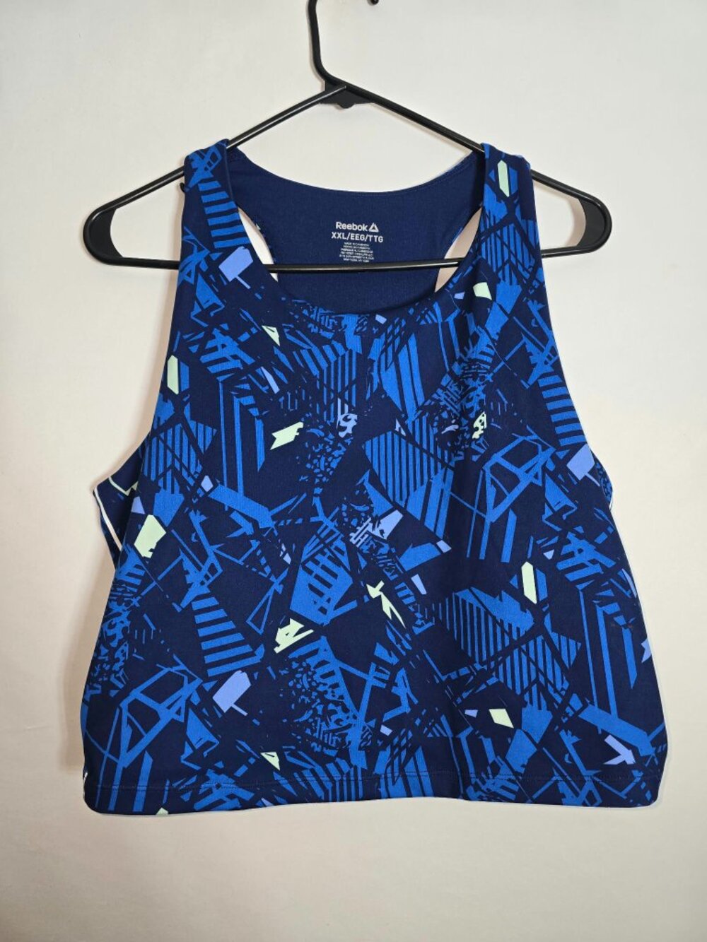 Reebok Womens High-Rise Printed Leggings XXL & Cropped Bra Tank Size XL